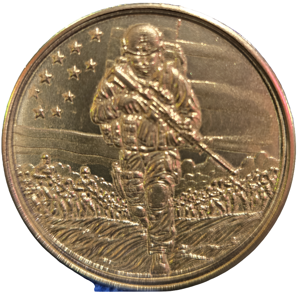 Custom Solid Brass Coin.