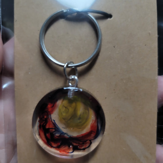 Swirly Ink Keychains